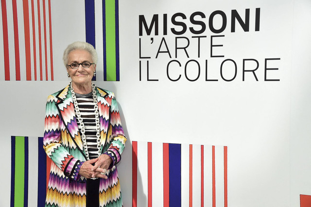 Desainer Rosita Missoni, pendiri rumah mode Missoni. Foto: Giuseppe Cacace/AFP