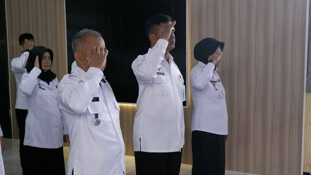 Rutan Temanggung Ikuti Apel Bersama Awal Tahun 2025 secara Virtual