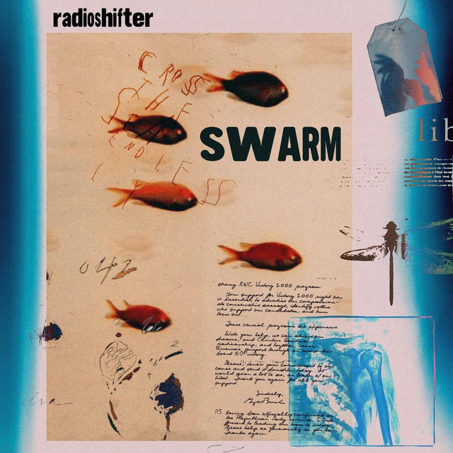 Artwork cover album SWARM dari band Radioshifter (Arkaan)