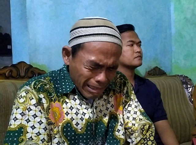 Sunarto saat menceritakan kasus penipuan oleh polisi bermodus "anak masuk Bintara Polri". Dok: Ist