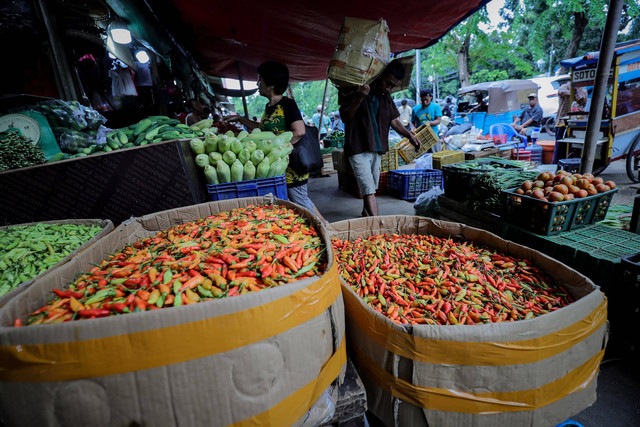 Cabai rawit di Pasar Senen, Jakarta, Selasa (7/1/2025). Foto: Jamal Ramadhan/kumparan