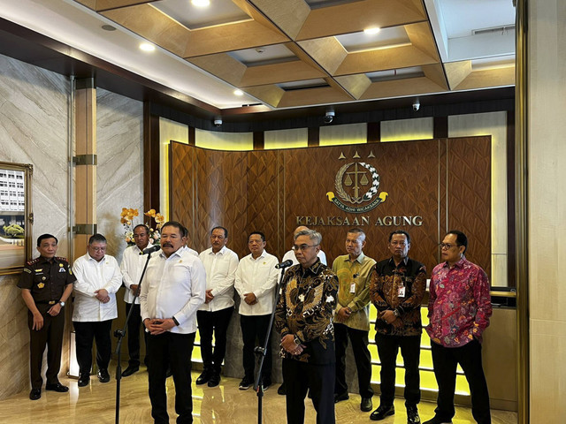 Ketua KPK dan Jaksa Agung bertemu di Gedung Kejaksaan, Jakarta Selatan, Rabu (8/1/2025). Foto: Rayyan Farhansyah/kumparan