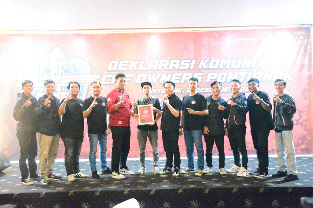 Deklarasi Club CRF Owners Pontianak. Foto: Dok. Astra Motor Kalbar