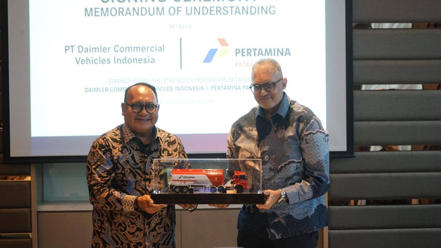 Penandatanganan Mou antara Pertamina dan DCVI. Foto: Pertamina