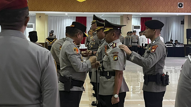 Serah terima jabatan oleh Kapolda Metro Jaya, Irjen Pol Karyoto. Foto: Rayyan Farhansyah/kumparan