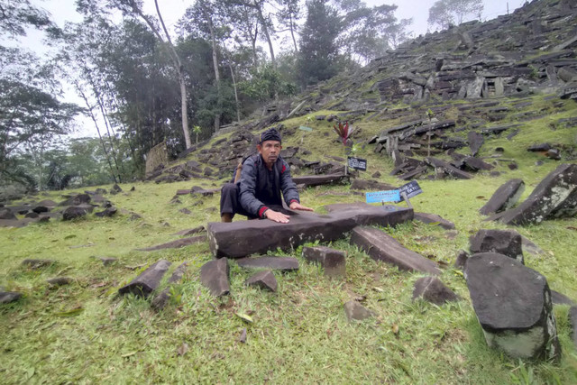 Suasana Situs Gunung Padang di Desa Karyamukti, Kecamatan Campaka, Kabupaten Cianjur, Kamis (9/1/2025). Foto: Dok. kumparan