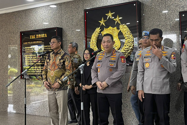 Pertemuan Badan Pengawasan Obat dan Makanan dengan Kepolisian RI di Mabes Polri, Jakarta Jumat (10/1/2025). Foto: Rayyan Farhansyah/kumparan