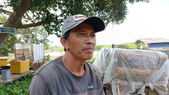 Heru, warga Desa Kronjo Tangerang. Dok: kumparan