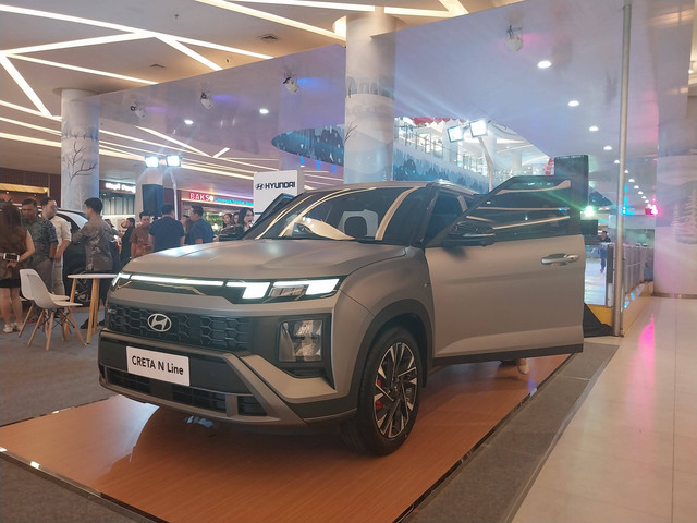 Peluncuran Hyundai Creta N Line di Gaia Mall Bumi Raya City, Kubu Raya, Kalimantan Barat pada Jumat, 10 Januari 2025. Foto: Alycia Tracy Nabila/Hi!Pontianak