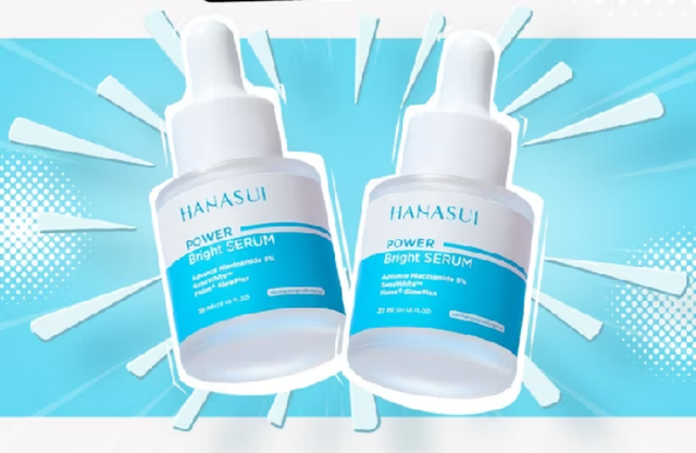 Serum Hanasui yang bikin glowing. Foto adalah serum Hanasui. Sumber foto: Hanasui.hanasui.id