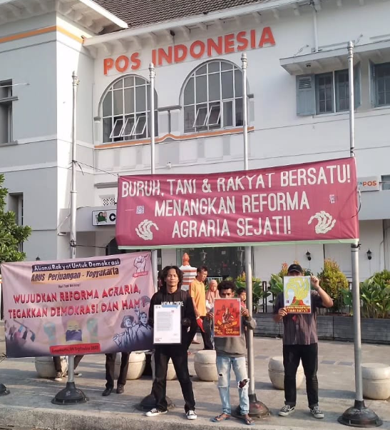 Aksi Mahasiswa Yogyakarta " Wujudkan Reformasi Agraria, Tegakkan Demokrasi dan HAM" 24 September 2024