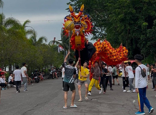 Naga HFX Cemerlang saat latihan. Foto: Dok, Istimewa