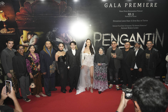 Erika Carlina dalam gala premiere film Pengantin Setan. Foto: Dok. Istimewa