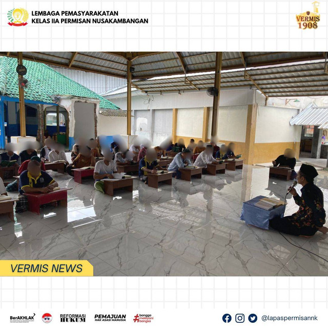 Pembinaan Kepribadian : Lapas Permisan Hadirkan Ustad Dari Kemenag