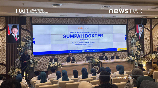 Sumpah Dokter Periode I FK UAD 2024 (Dok.Dilla)