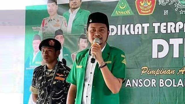 Wakil Ketua I Bidang Kaderisasi GP Ansor Sulawesi Utara, Azmar Rahayu.