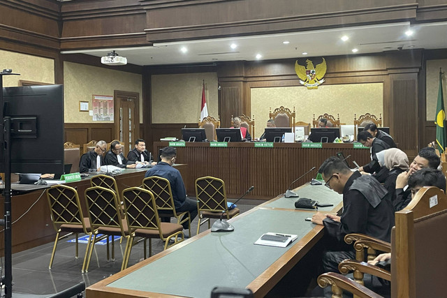 Sidang putusan sela terdakwa Heru Hanindyo terkait kasus vonis bebas Ronald Tannur, di Pengadilan Tipikor Jakarta, Selasa (14/1/2025). Foto: Fadhil Pramudya/kumparan