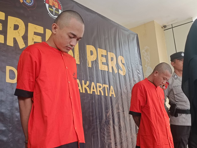 Penjambret, berinisial AM dan BA. Foto: Arfiansyah Panji Purnandaru/kumparan