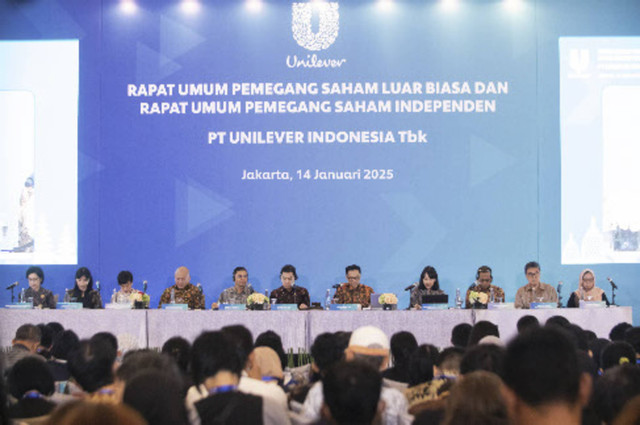 RUPSLB dan RUPS Independen Unilever di Jakarta. Foto: Dok. Unilever 