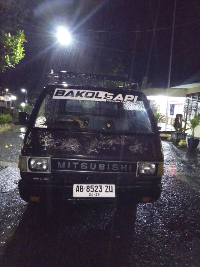 Seorang pria di Kapanewon Dlingo, Kabupaten Bantul berinisial DK (32) nekat mencuri sapi milik tetangganya dengan mobil pikap.  Foto: Dok. Polres Bantul