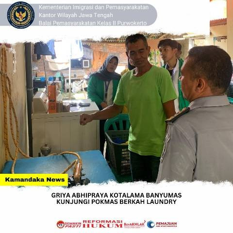 Griya Abhipraya Kotalama Banyumas Kunjungi Pokmas Berkah Laundry