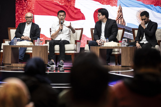 Konferensi pers kompetisi Indonesia Futsal 4 Nations World Series 2025 di Jakarta, Rabu (15/1/2025). Foto: Aprillio Akbar/ANTARA FOTO