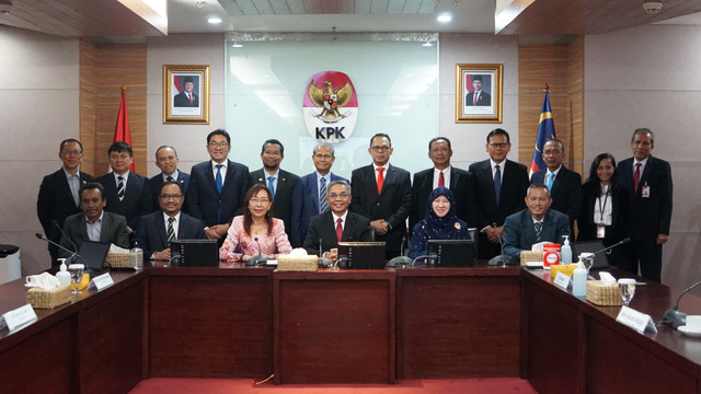 Pimpinan KPK menerima kunjungan The Public Accounts Comittee (PAC) Malaysia di Gedung Merah Putih KPK, Jakarta Selatan, Rabu (15/1/2025).  Foto: Dok. KPK 