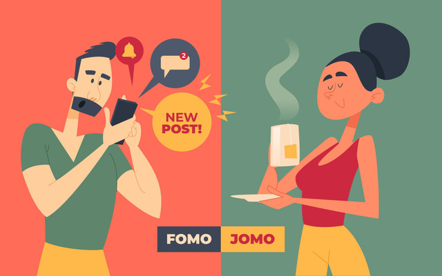 Fomo vs Jomo. Sumber gambar: freepik.com