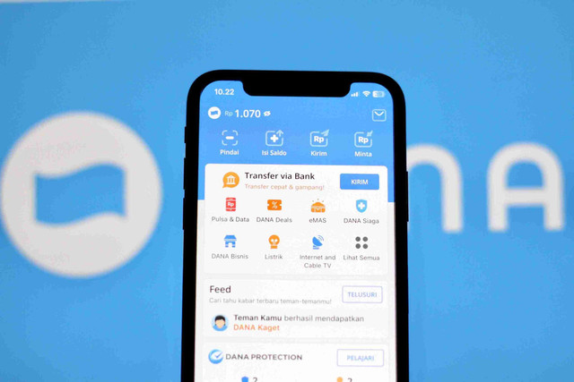Ilustrasi aplikasi dompet digital DANA. Foto: Dok. DANA