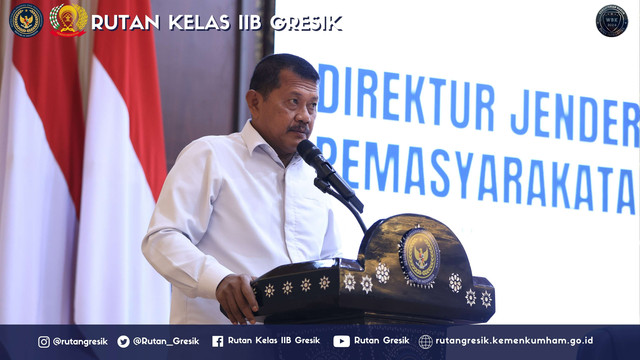 Karutan Gresik Hadiri Penguatan Satuan Tugas Kamtib dari Dirjenpas