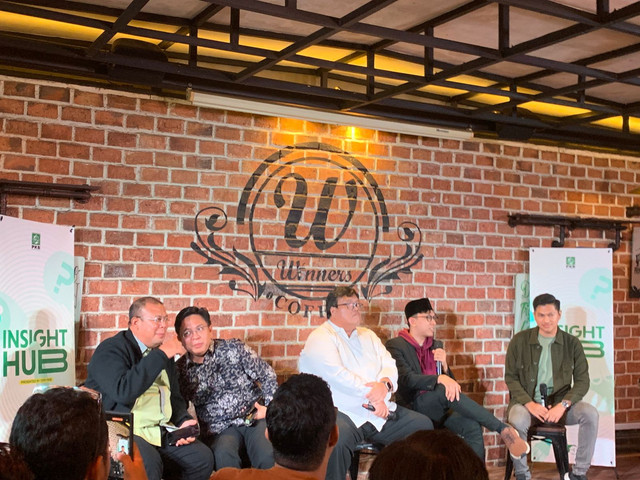 Suasana acara diskusi Insight Hub PKB: Evaluasi Pemilu Serentak 2024 di Winners Coffe Cikini, Jakarta, Jumat (17/1/2025). Foto: Luthfi Humam/kumparan