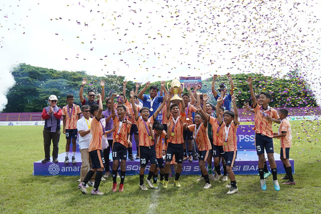 Piala Soreatin U-13 Sulawesi Barat sukses digelar. Hasilnya, SSB Mitra Manakarra keluar sebagai juara. Foto: admin