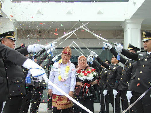 Kalapas Pagar Alam Hadiri Kegiatan Lepas Sambut dan Pencanangan Pakta Integritas