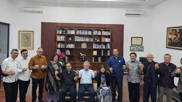 Polemik Menteri Mendiktisaintek Satryo Soemantri dan pegawai Kemendiktisaintek berkahir damai, Senin (20/1/2025). Foto: Dok. Istimewa