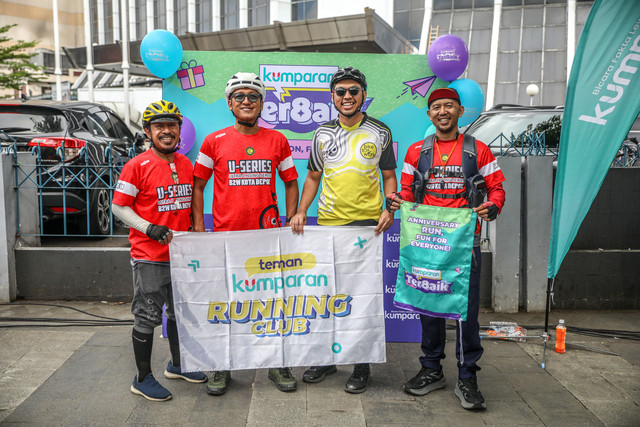 Komunitas Bike to Work yang hadir dalam Fun Run TER8AIK, Minggu (19/1). Foto: kumparan