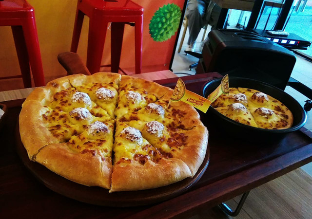 Pizza Durian Musangking, dokpri.