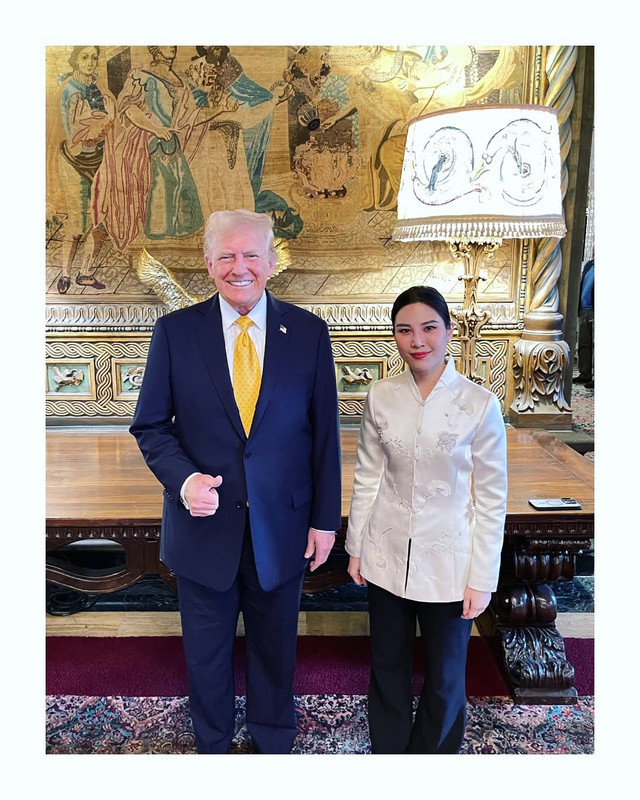 Caption: Keluarga Hary Tanoesoedibjo menghadiri pelantikan Presiden Amerika Serikat (AS) Donald Trump. Dok: @angelatanoesudibjo