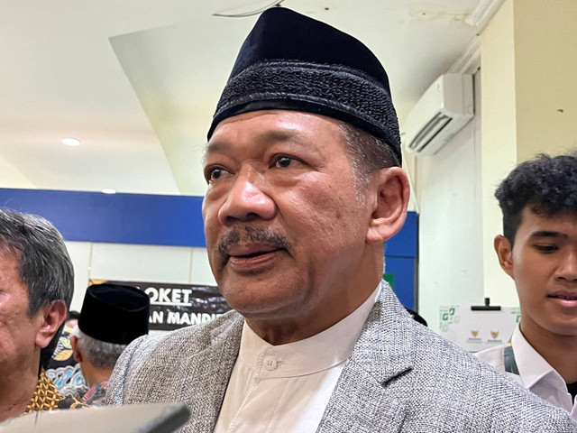 Ketua BAZNAS RI, Prof. Dr. KH Noor Achmad menanggapi usulan dana zakat untuk mendanai Makan Bergizi Gratis. (Foto: M Wulan)