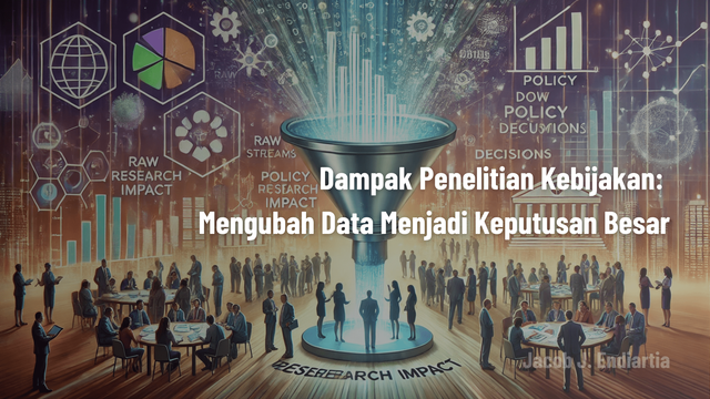 Dampak Penelitian Kebijakan - Mengubah data menjadi keputusan besar. Sumber: DALL-E