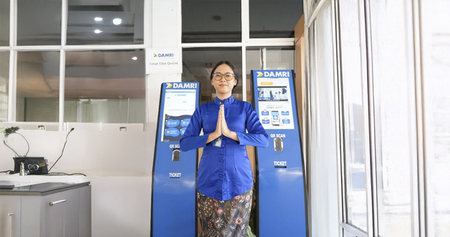 Kios pembelian tiket DAMRI. Foto: Dok. DAMRI