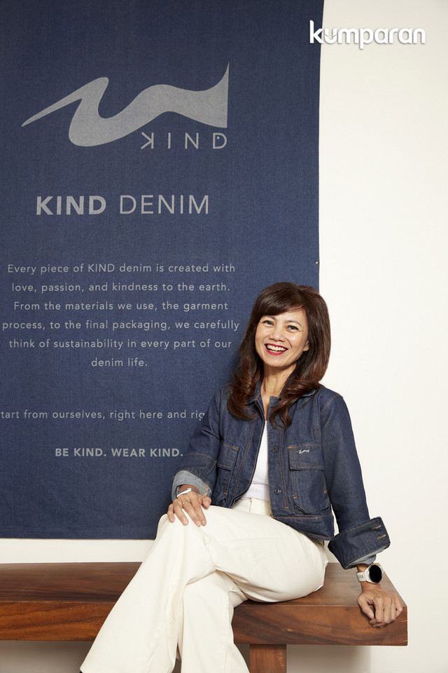 Founder KIND Denim Donna Priadi untuk program Bincang Karier kumparanWOMAN. Foto: Dok. Gavriela