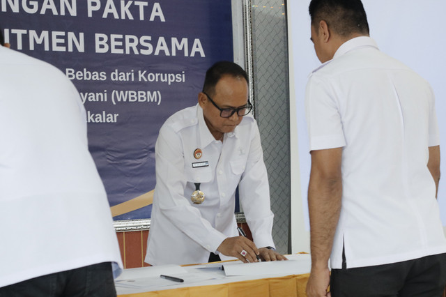 Tandatangani Komitmen Bersama dan Pakta Integritas, Lapas Takalar Siap WBK