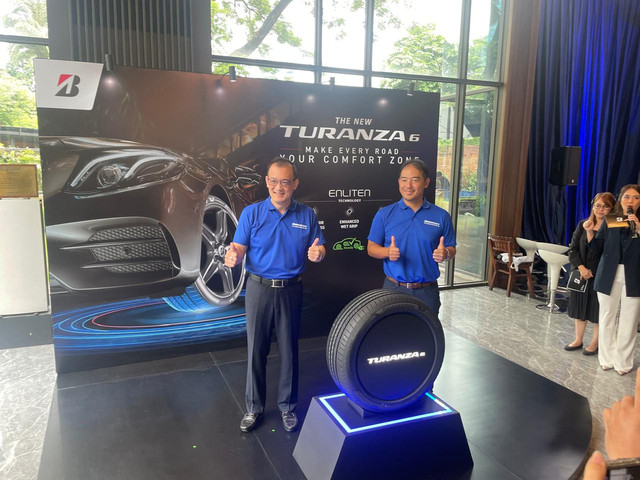 Bridgestone Indonesia meluncurkan ban baru Turanza 6 yang juga cocok untuk mobil listrik.  Foto: Sena Pratama/kumparan