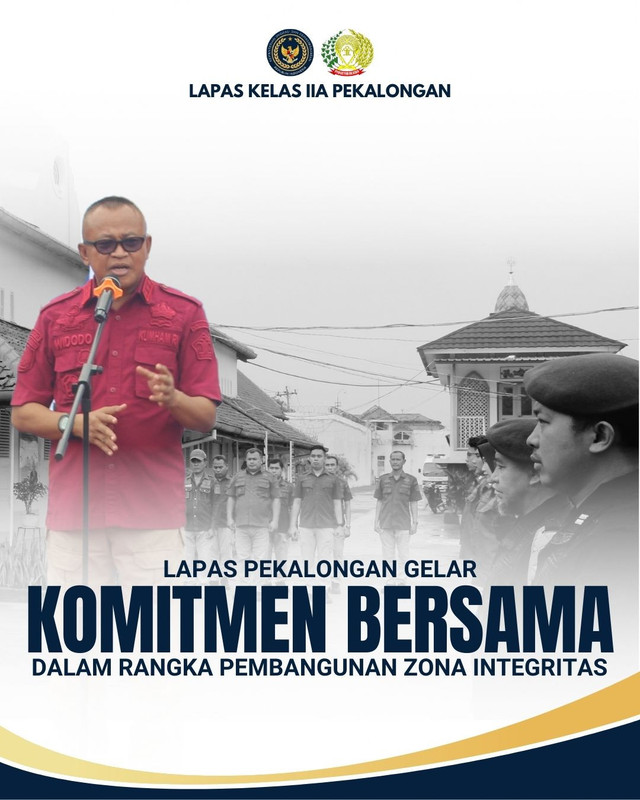 Lapas Pekalongan Gelar Penandatanganan Komitmen Bersama dalam Pembangunan ZI