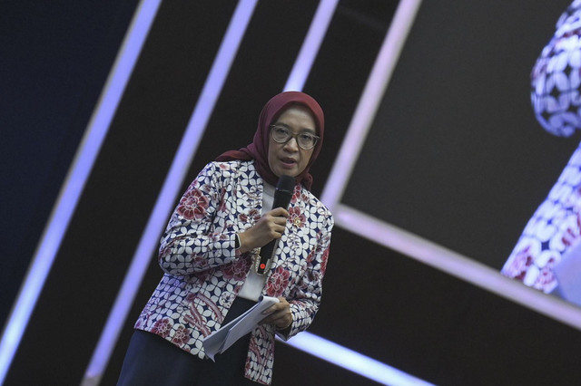 Menteri Rini Widyantini. Foto: Muhammad Ramdan/ANTARA FOTO