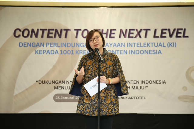 Wakil Menteri Ekonomi Kreatif Irene Umar dalam program Content to The Next Level. Foto: Dok. Istimewa