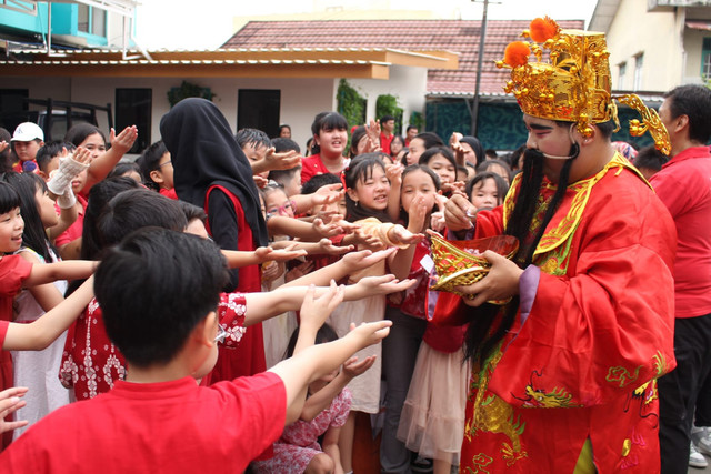 Perayaan Tahun Baru Imlek di SIS Palembang. (ist)