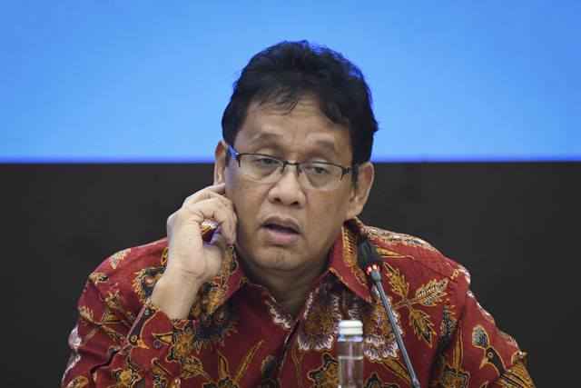 Ketua Dewan Komisioner Lembaga Penjamin Simpanan (LPS) Purbaya Yudhi Sadewa menyampaikan hasil rapat berkala Komite Stabilitas Sistem Keuangan (KSSK) I Tahun 2025 di Jakarta, Jumat (24/1/2025). Foto: Aditya Pradana Putra/ANTARA FOTO