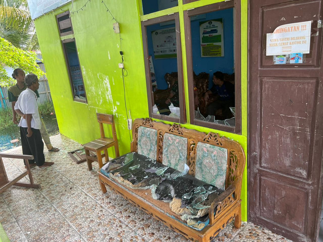 Bangunan pondok pesantren yang dirusak ketiga pelaku. Foto: Dok. Polres Ketapang