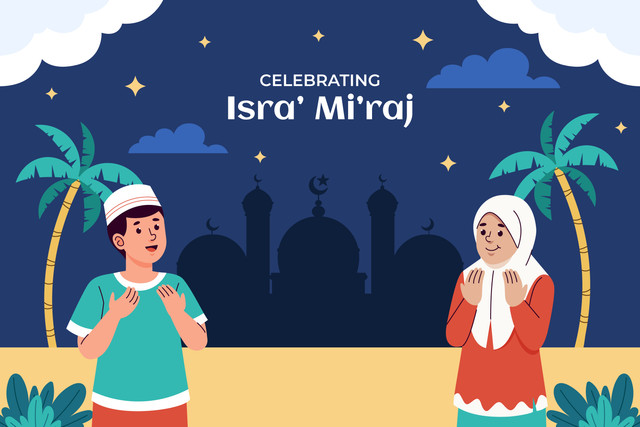 Ilustrasi Sejarah Isra Miraj Singkat, Freepik/Freepik